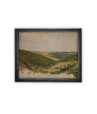 Vintage Framed Canvas Art #LAN-263