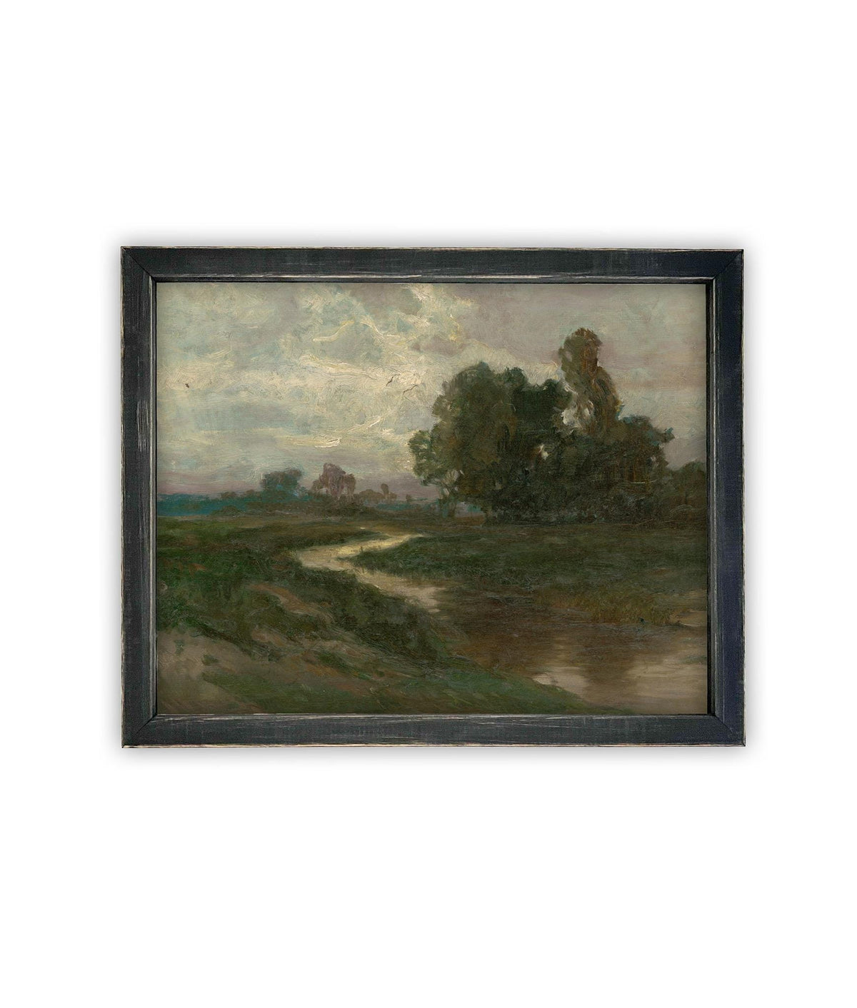 Vintage Framed Canvas Art #LAN-268