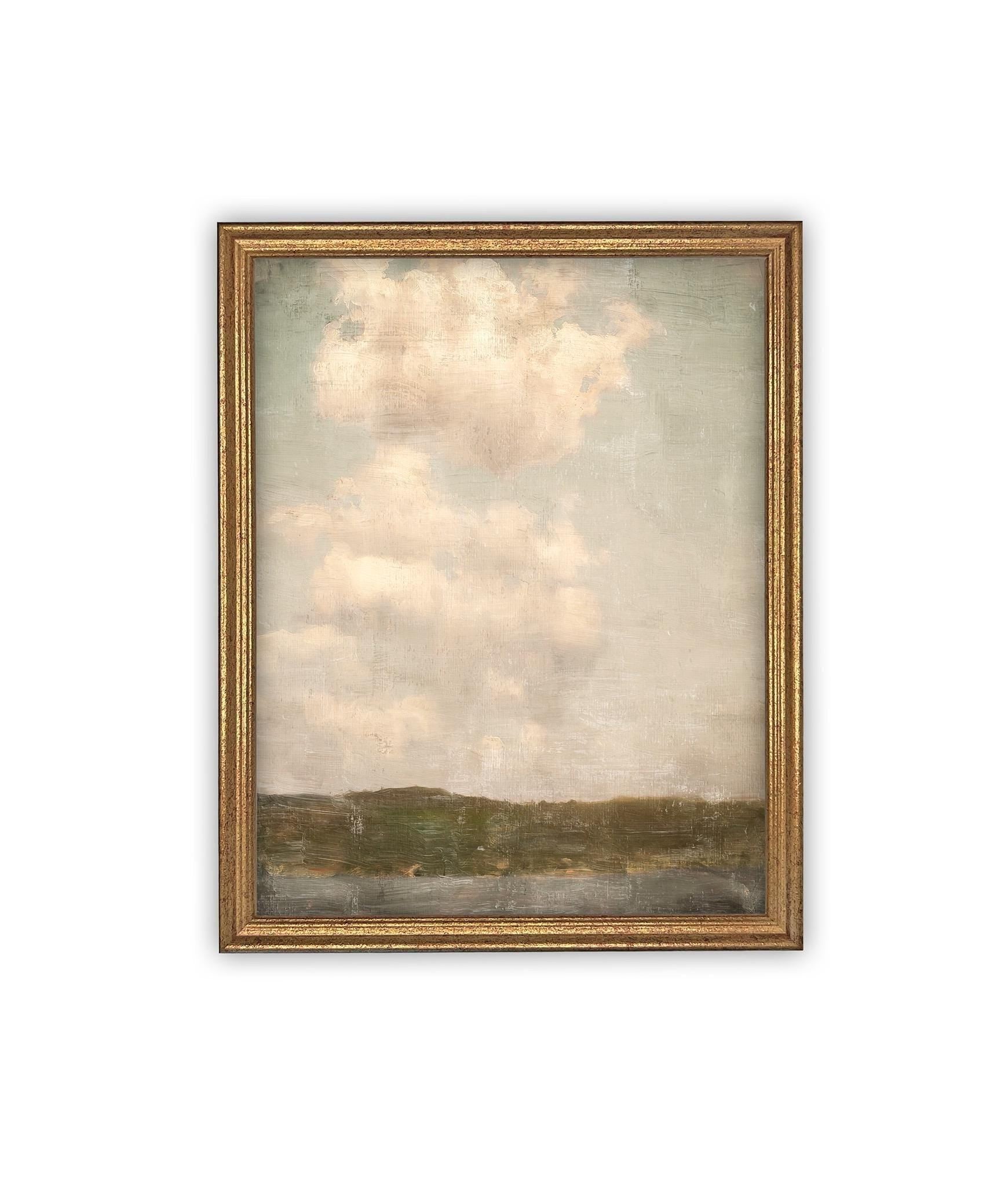 Vintage Framed Canvas Art #LAN-266