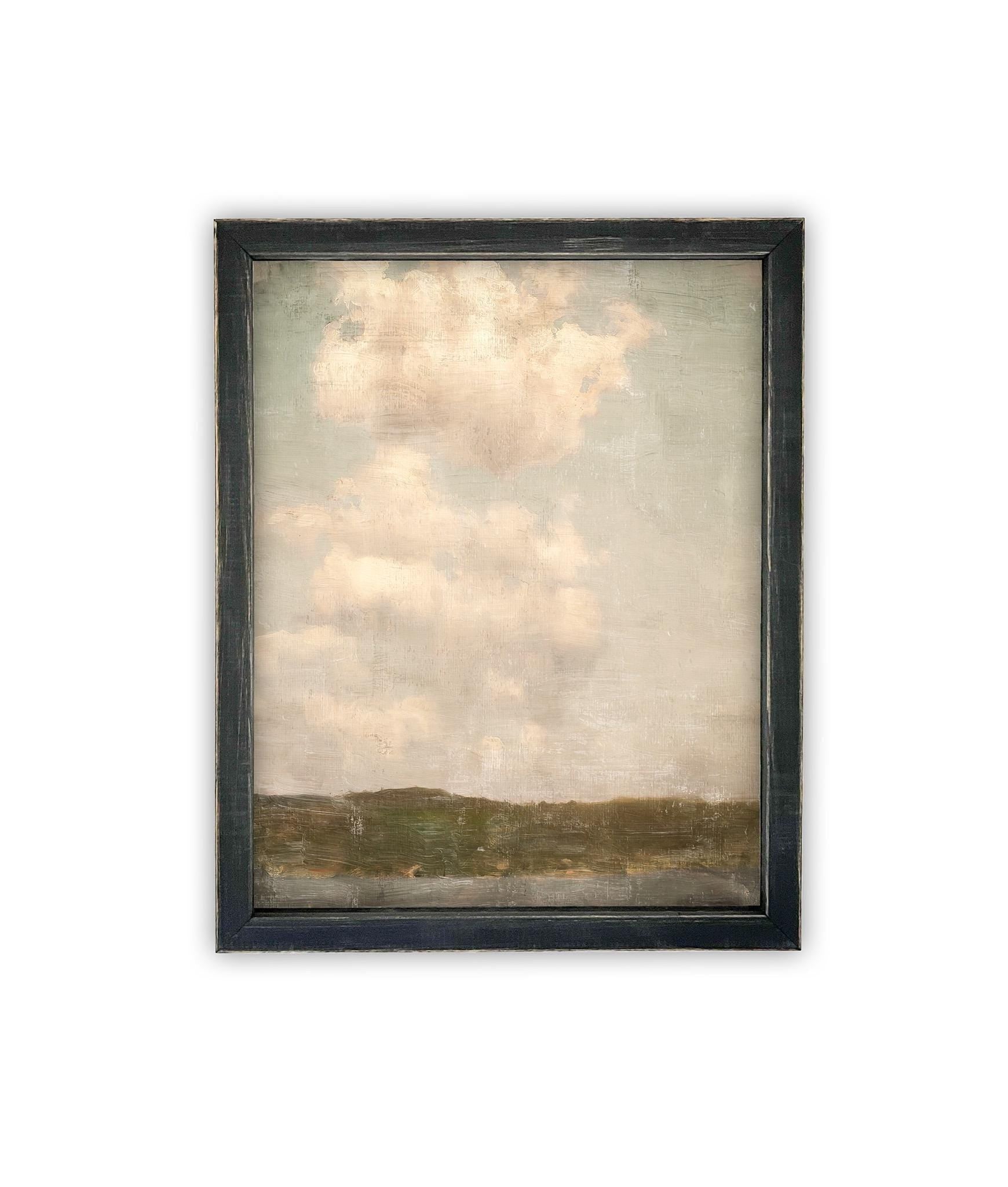 Vintage Framed Canvas Art #LAN-266