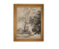Vintage Framed Canvas Art #LAN-260