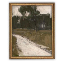 Vintage Framed Canvas Art #LAN-274