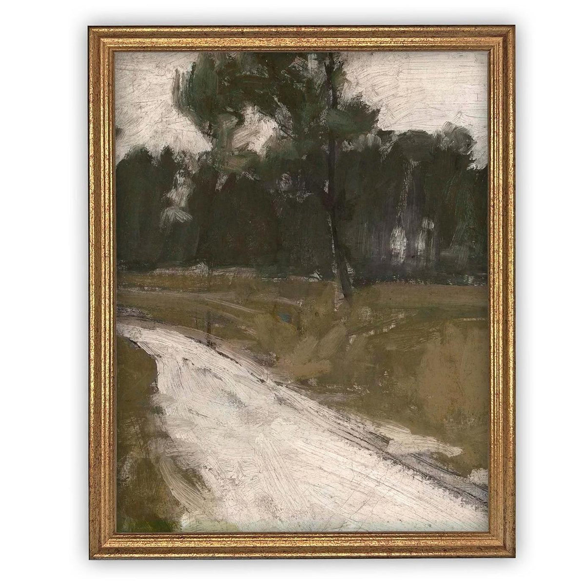 Vintage Framed Canvas Art #LAN-274
