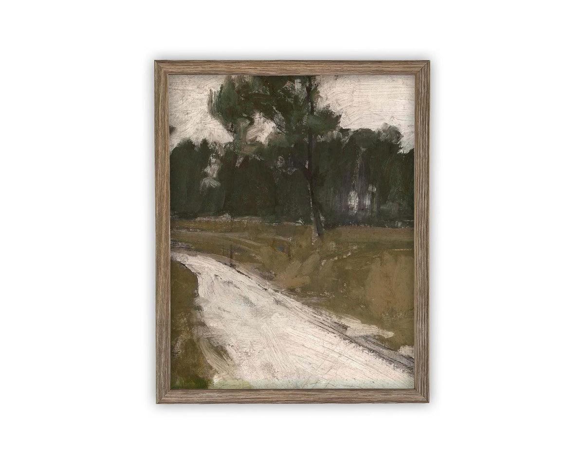 Vintage Framed Canvas Art #LAN-274