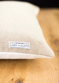 READY TO SHIP 14x36 Double Sided Designer Katie Leede Mughal Gardens Pillow in Dove // Decorative Throw Pillows // Floral Neutral White Tan