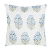 READY TO SHIP 14X36 Lisa Fine Mughal Flower Pillow Cover in Monsoon // Designer Flower Pillow // Blue Throw Pillow