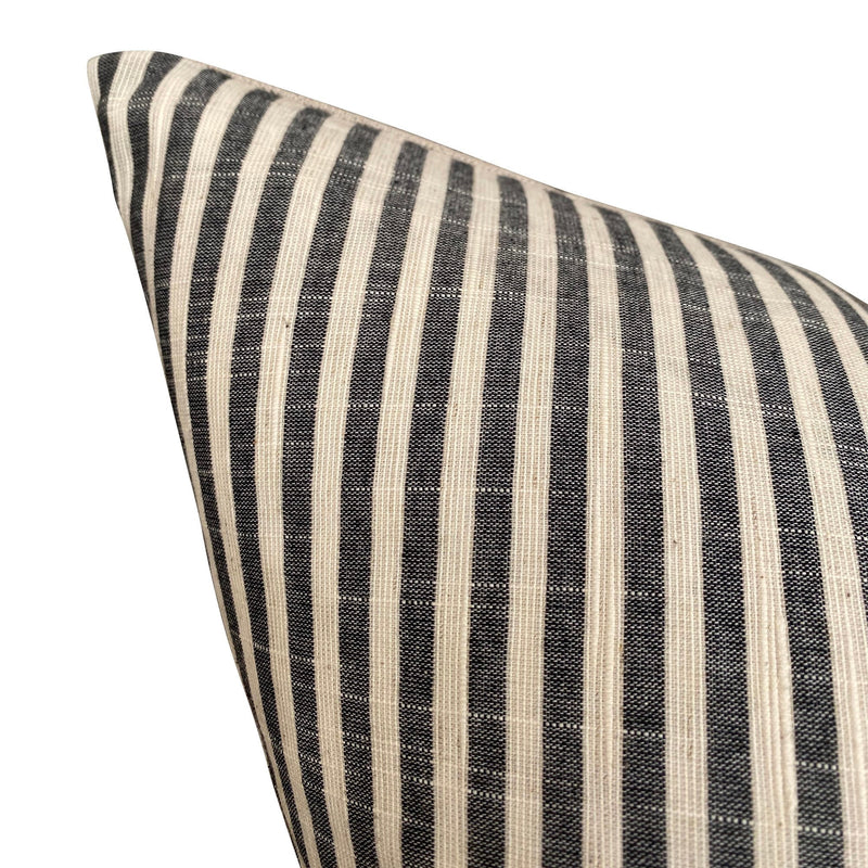 Chiangmai Native Cotton Black and White Stripe Pillow Cover