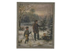 Vintage Framed Canvas Art Christmas Painting #CH-300