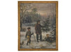 Vintage Framed Canvas Art Christmas Painting #CH-300