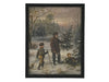Vintage Framed Canvas Art Christmas Painting #CH-300