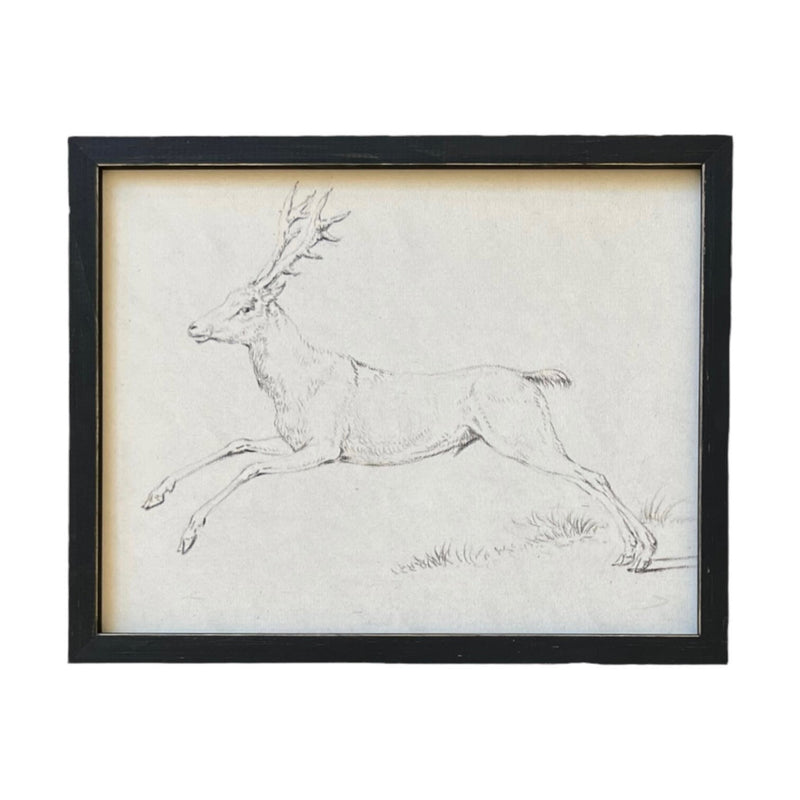 Vintage Framed Canvas Art #CH-311