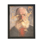 Vintage Framed Canvas Art  // Framed Vintage Print // Nautical Vintage Painting // Vintage Portrait of a Man// Old Man with Beard //#P-518