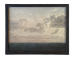 Vintage Framed Canvas Art  // Framed Vintage Print // Vintage Painting // Coastal Beach Seascape // Farmhouse print //#LAN-153