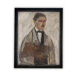 Vintage Framed Canvas Art  // Framed Vintage Print // Vintage Painting // Vintage Portrait of a Man// Farmhouse print //#P-503