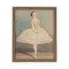 Vintage Framed Canvas Art  // Framed Vintage Print // Vintage Painting // Vintage Ballerina Art // Girls Room or Nursery print //#P-520