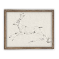 Vintage Framed Canvas Art #CH-311