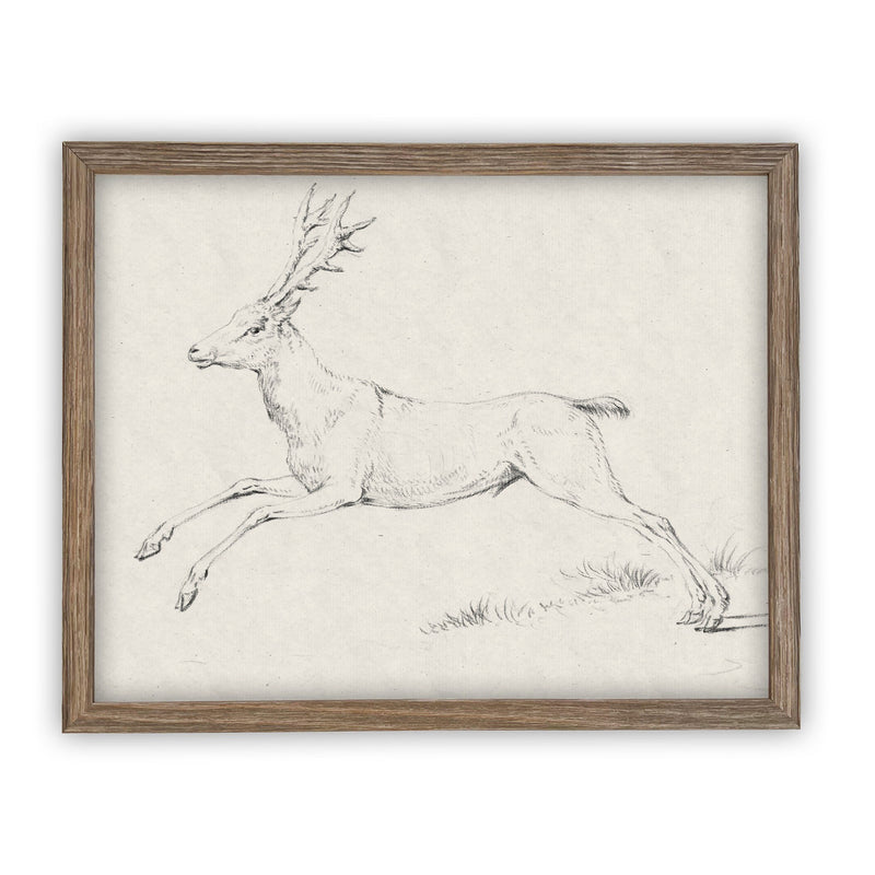 Vintage Framed Canvas Art #CH-311