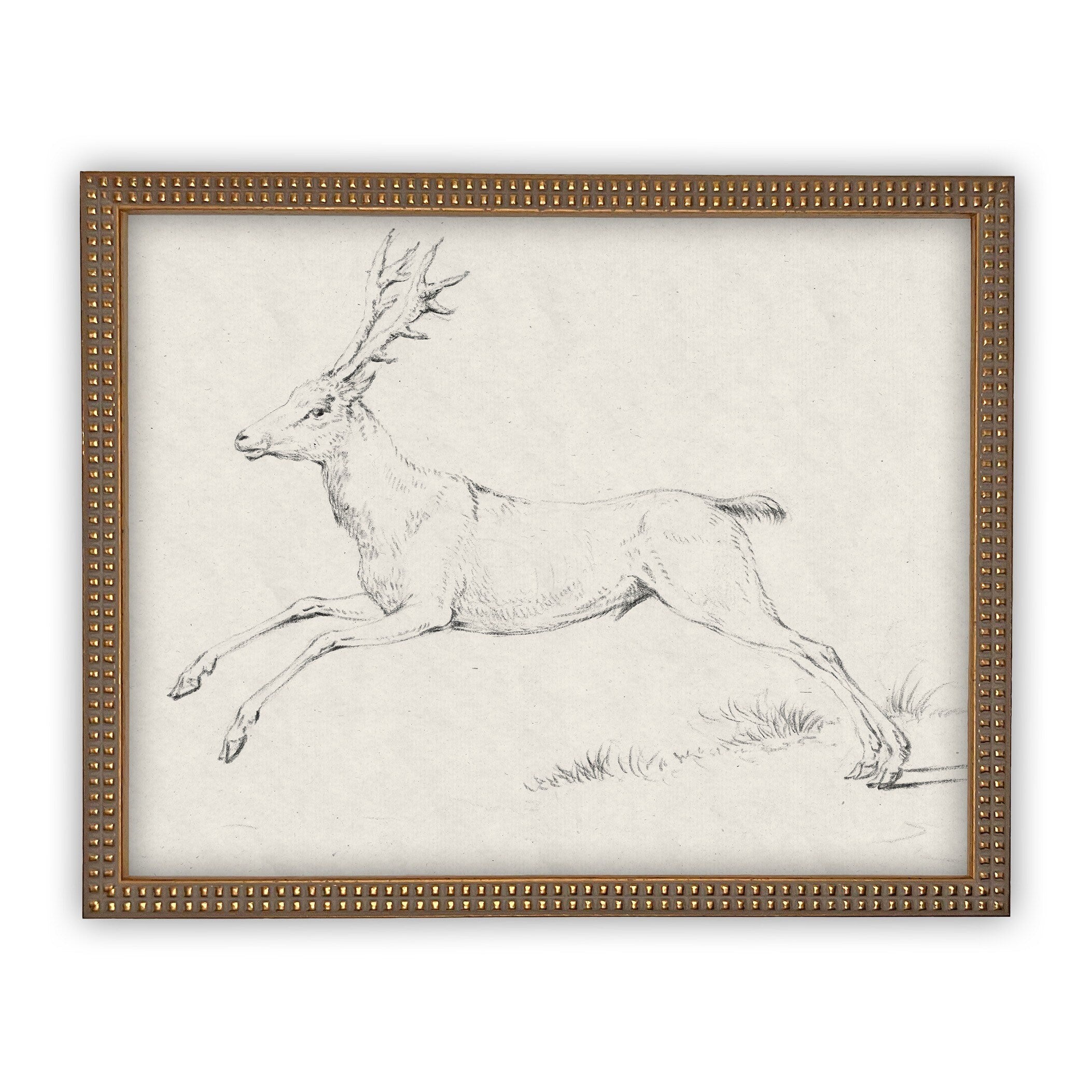 Vintage Framed Canvas Art #CH-311