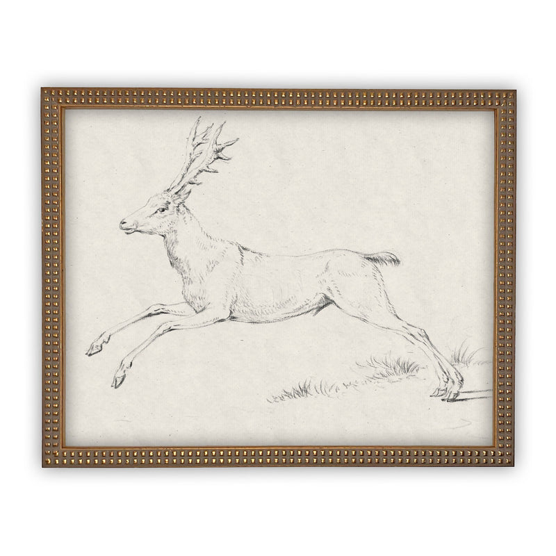 Vintage Framed Canvas Art #CH-311