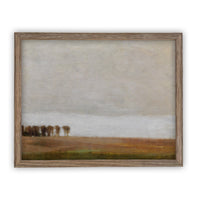 Vintage Framed Canvas Art  // Framed Vintage Print // Vintage Painting // Vintage Fall Landscape Art// Farmhouse print //#LAN-120