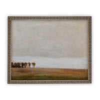 Vintage Framed Canvas Art  // Framed Vintage Print // Vintage Painting // Vintage Fall Landscape Art// Farmhouse print //#LAN-120