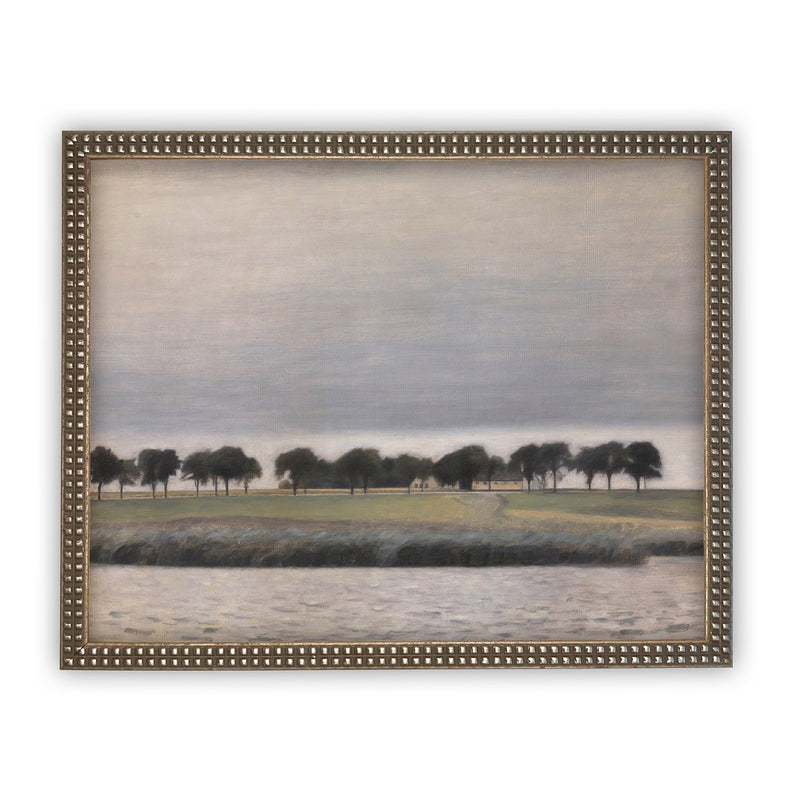 Vintage Framed Canvas Art  // Framed Vintage Print // Vintage Painting // Framed Landscape Art // Modern Farmhouse print //#LAN-102