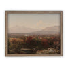 Vintage Framed Canvas Art  // Framed Vintage Print // Vintage Painting // Fall or Autumn Landscape //Farmhouse print //#LAN-112
