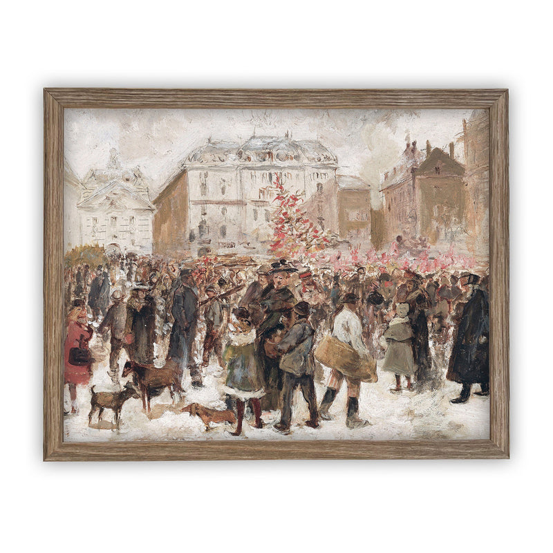 Vintage Framed Canvas Art #CH-313