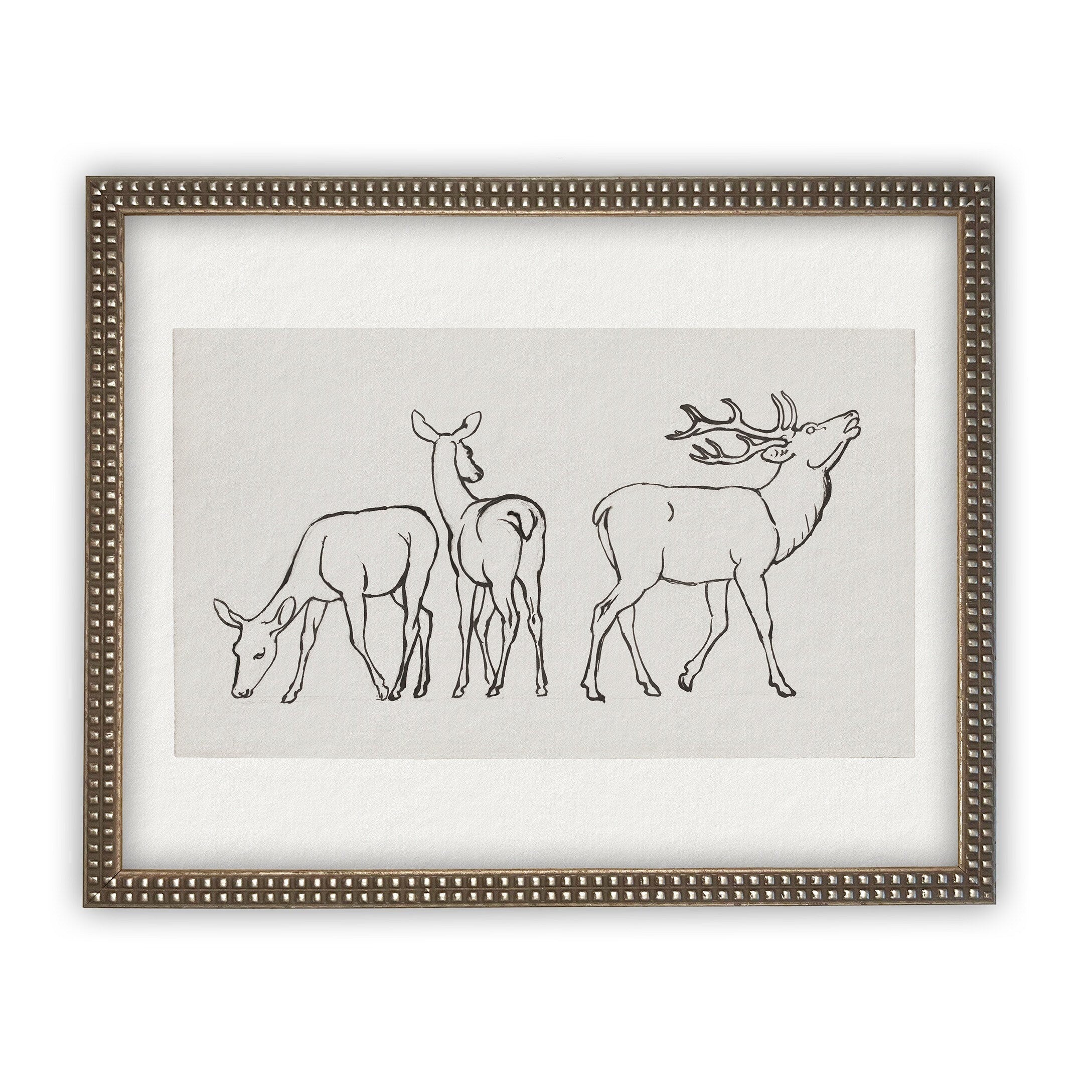 Vintage Framed Canvas Art #CH-310