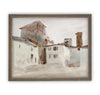 Vintage Framed Canvas Art  // Framed Vintage Print // Vintage Painting // Italian Villa Art // Neutral Art print //#ARC-110