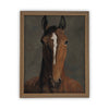 Vintage Framed Canvas Art  // Framed Vintage Print // Vintage Painting // Vintage Horse Art// Farmhouse print //#A-154