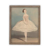 Vintage Framed Canvas Art  // Framed Vintage Print // Vintage Painting // Vintage Ballerina Art // Girls Room or Nursery print //#P-520