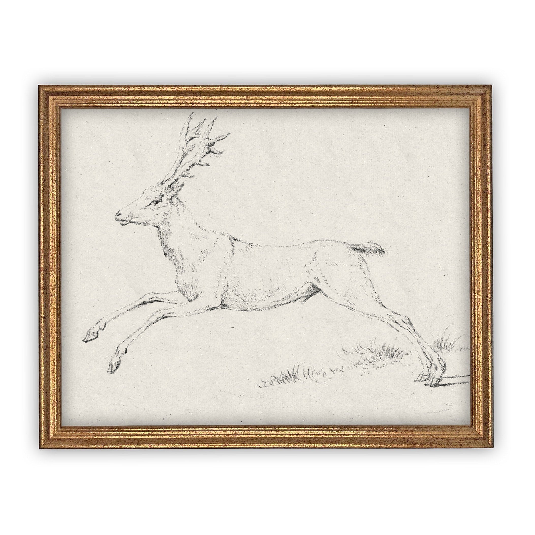 Vintage Framed Canvas Art #CH-311