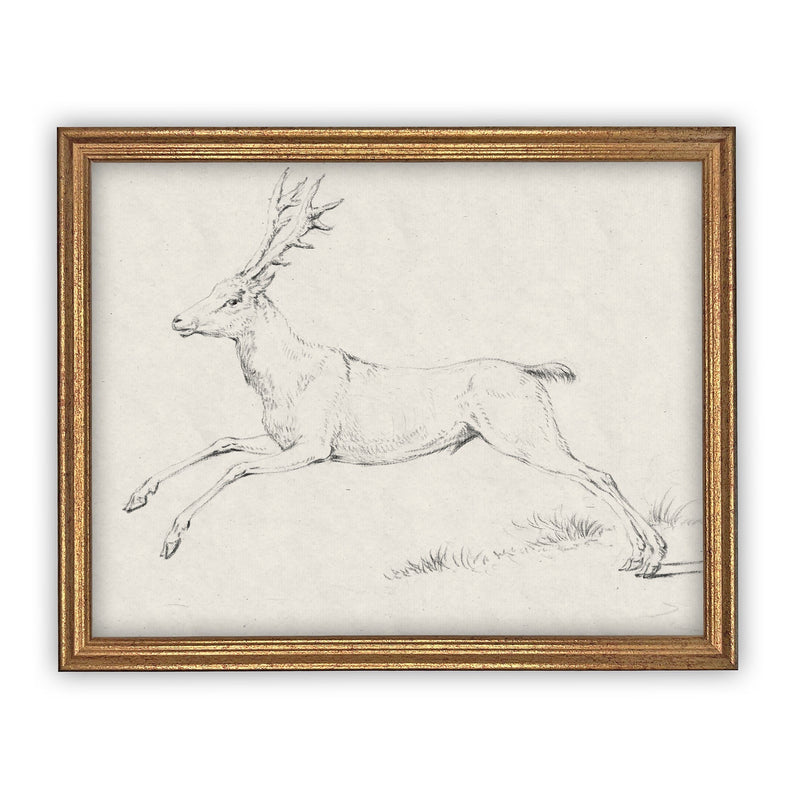 Vintage Framed Canvas Art #CH-311