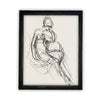 Vintage Framed Canvas Art  // Framed Vintage Print // Vintage Painting // Vintage Portrait Sketch // Neutral Art print //#P-519