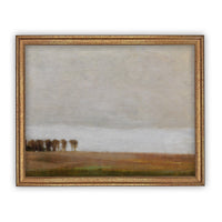 Vintage Framed Canvas Art  // Framed Vintage Print // Vintage Painting // Vintage Fall Landscape Art// Farmhouse print //#LAN-120