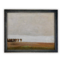 Vintage Framed Canvas Art  // Framed Vintage Print // Vintage Painting // Vintage Fall Landscape Art// Farmhouse print //#LAN-120