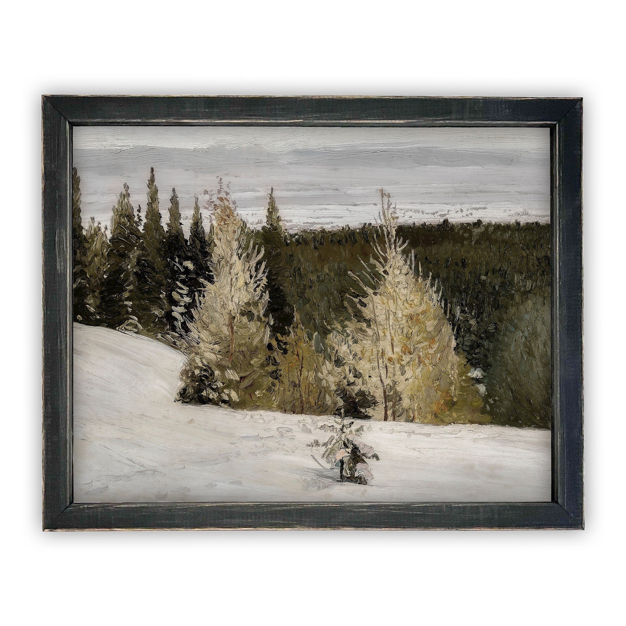 Vintage Framed Canvas Art #CH-302