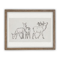 Vintage Framed Canvas Art #CH-310