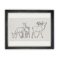 Vintage Framed Canvas Art #CH-310