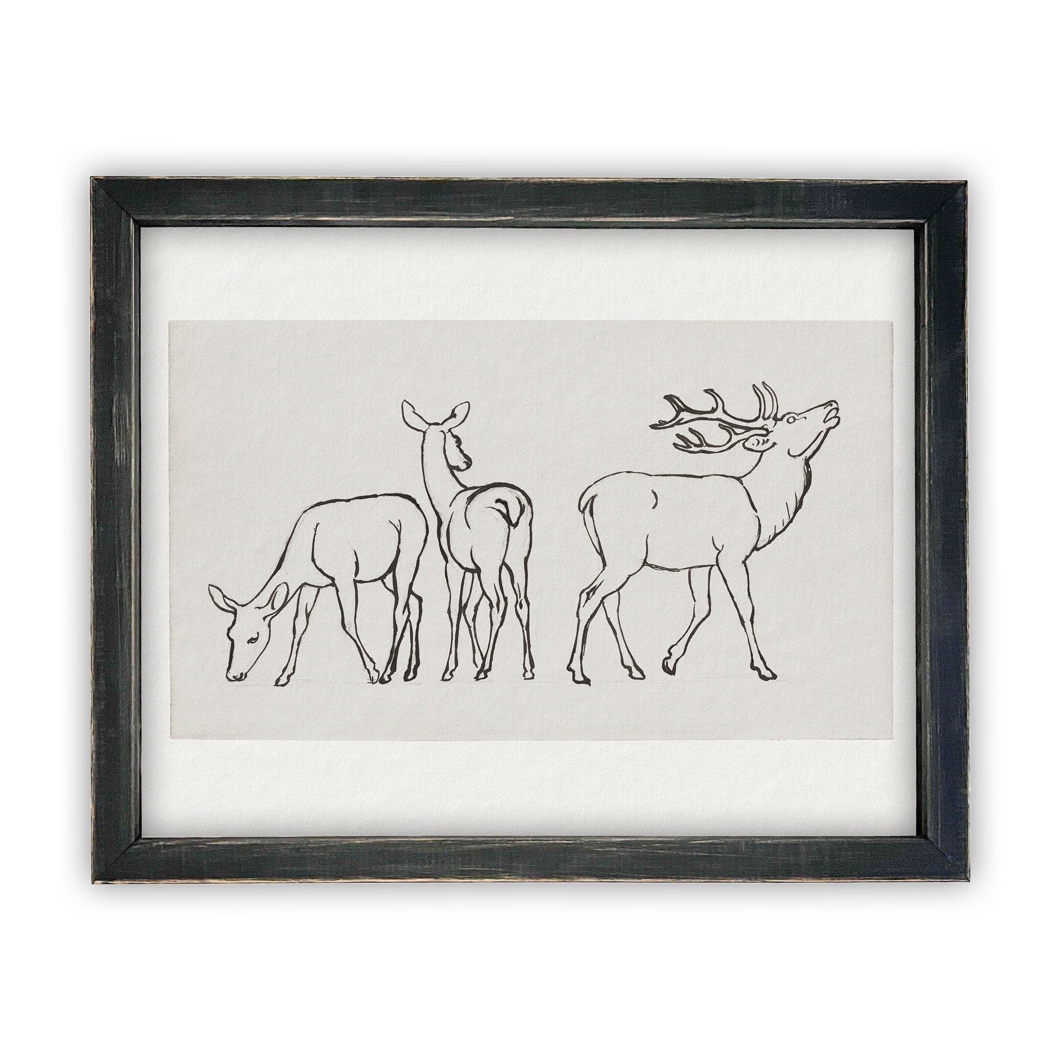 Vintage Framed Canvas Art #CH-310