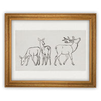 Vintage Framed Canvas Art #CH-310