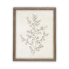 Vintage Framed Canvas Art  // Framed Vintage Print // Vintage Painting // Botanical Sketch // Winter Pine botanical print //#CH-308