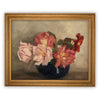 Vintage Framed Canvas Art  // Framed Vintage Print // Vintage Painting // Floral Still Life Print // Botanical print //#BOT-128