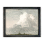 Vintage Framed Canvas Art // Framed Vintage Print // Vintage Painting // Cloud Study Landscape // Farmhouse print //#LAN-200