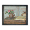 Vintage Framed Canvas Art // Framed Vintage Print // Vintage Painting // Vintage Still Life Oil Painting // Farmhouse print // #ST-614