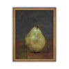 Vintage Framed Canvas Art // Framed Vintage Pear Art // Vintage Fruit Oil Painting // Still Life Kitchen Painting // Farmhouse Art //#ST-615