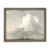 Vintage Framed Canvas Art // Framed Vintage Print // Vintage Painting // Cloud Study Landscape // Farmhouse print //#LAN-200