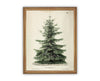 Vintage Framed Canvas Art // Framed Vintage Christmas Print // Vintage Painting // Christmas Tree // Farmhouse print //#CH-320